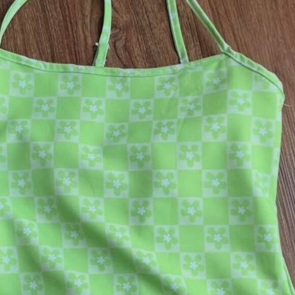 Green Mini Dress - Picture 2 of 3